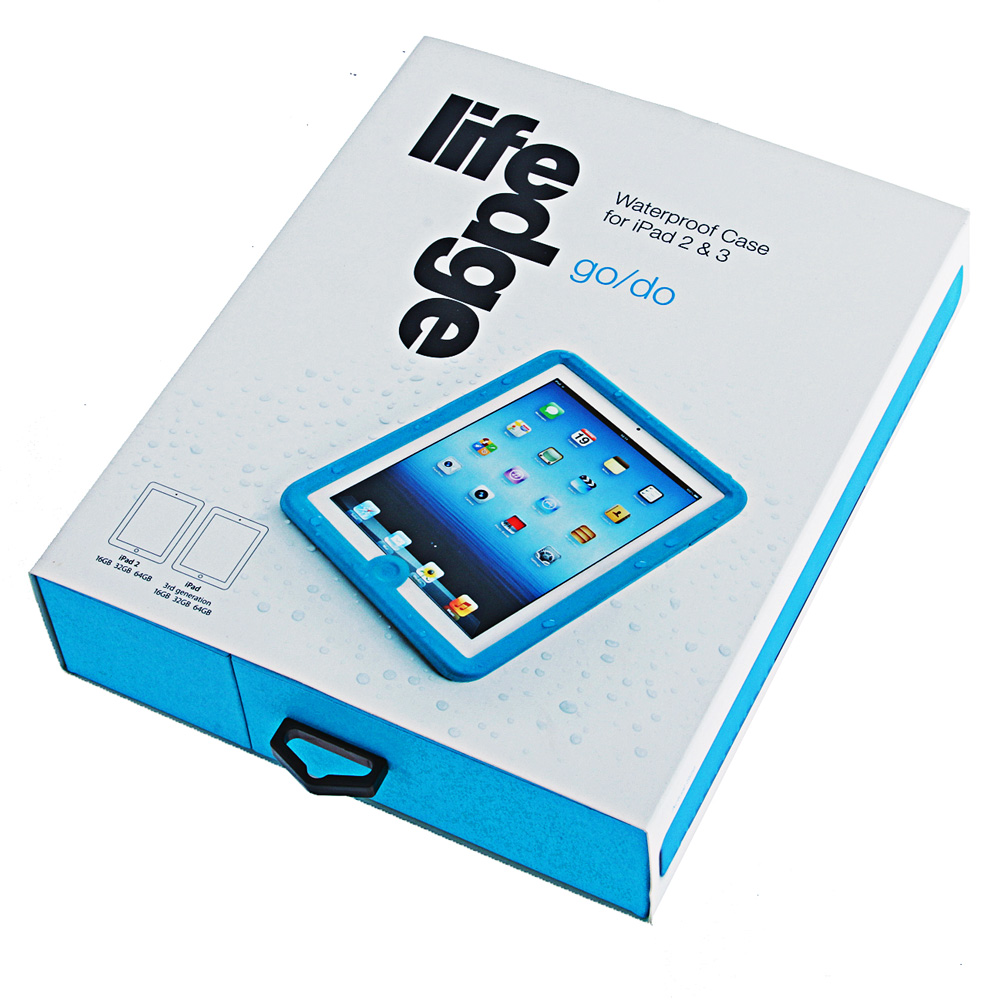Lifedge Waterproof Case for iPad 2 and 3 Blue