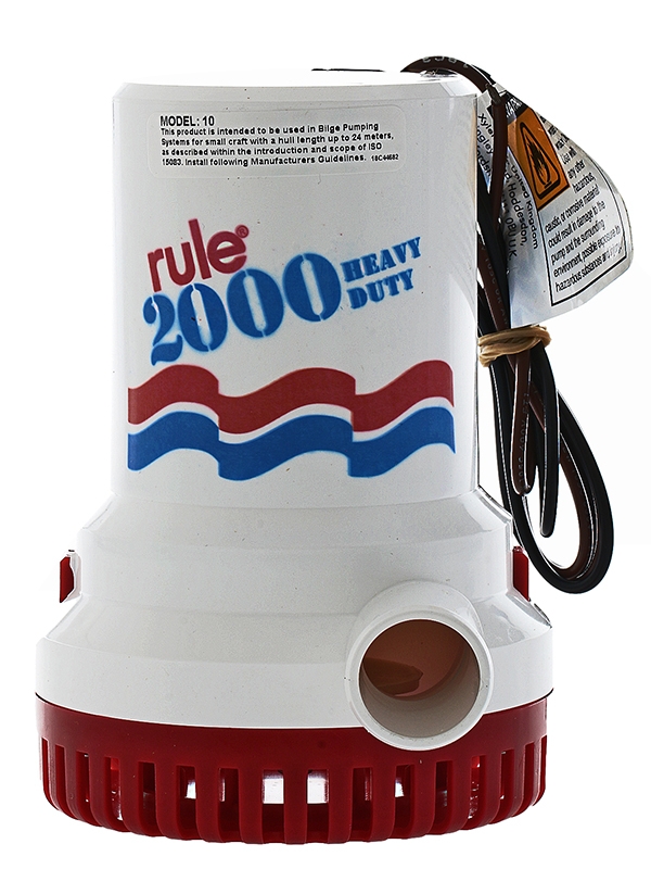 Rule Submersible Bilge Pump 2000GPH 12v