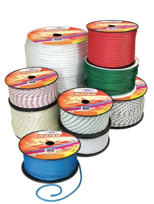 BLA Matrix Double Braid Rope - Admiral Solid Blue 6mm 100m