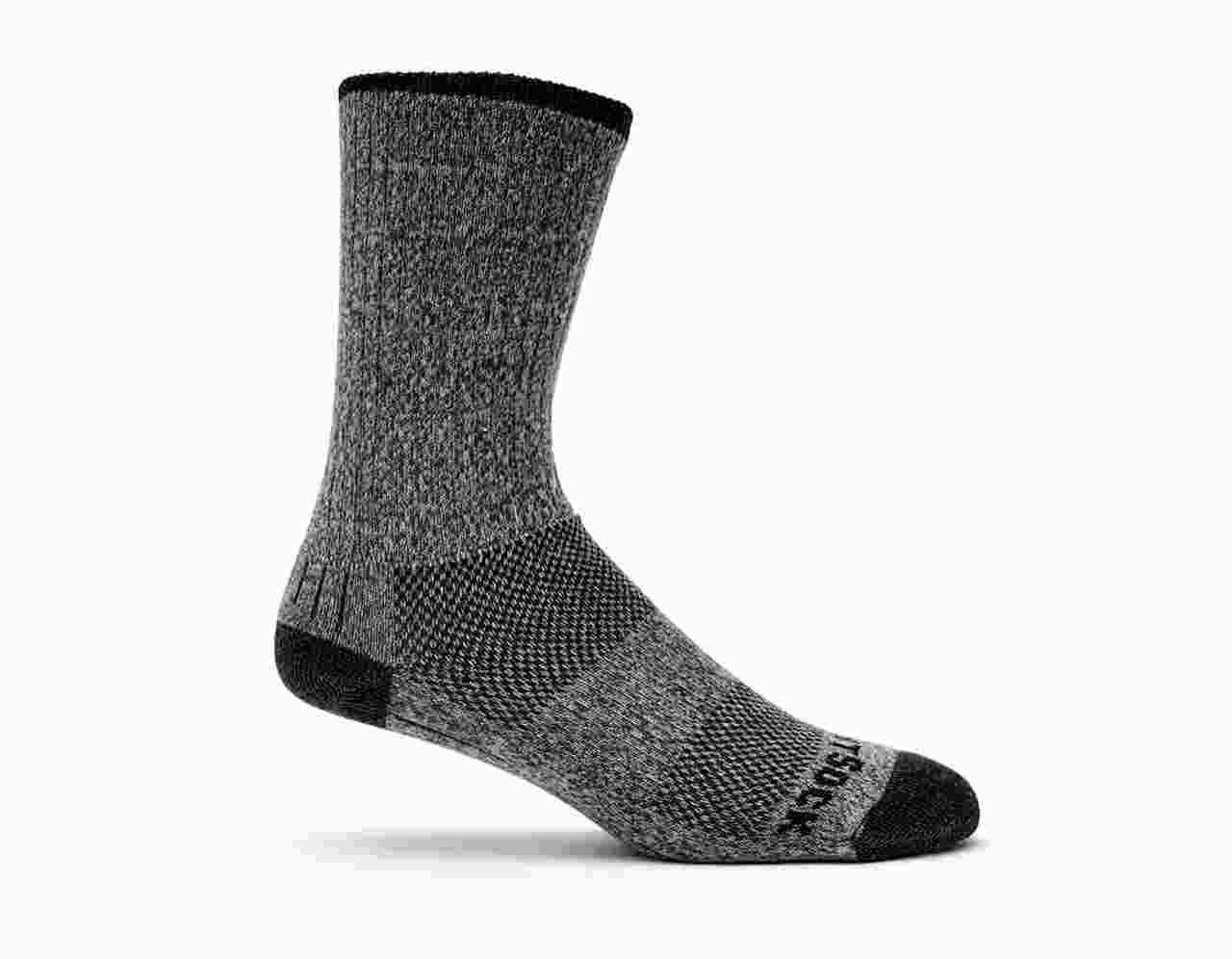 Wrightsock Adventure Crew Socks Black Marl S