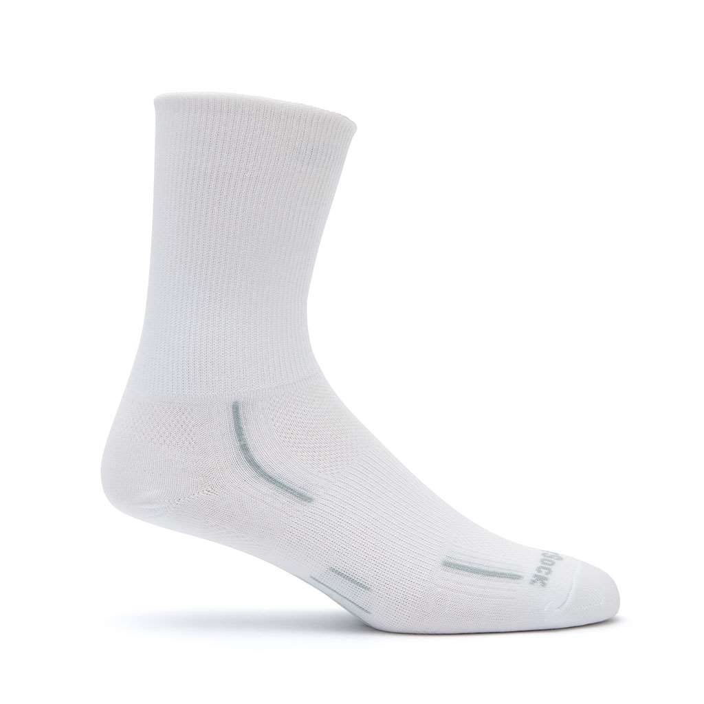 Wrightsock Stride Crew Socks White XL