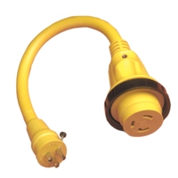 Marinco Pigtail Adapter 30A 125V Female to 15A 125V Male Bulk Thumbnail Marinco Pigtail Adapter 30A 125V Female to 15A 125V Male Bulk