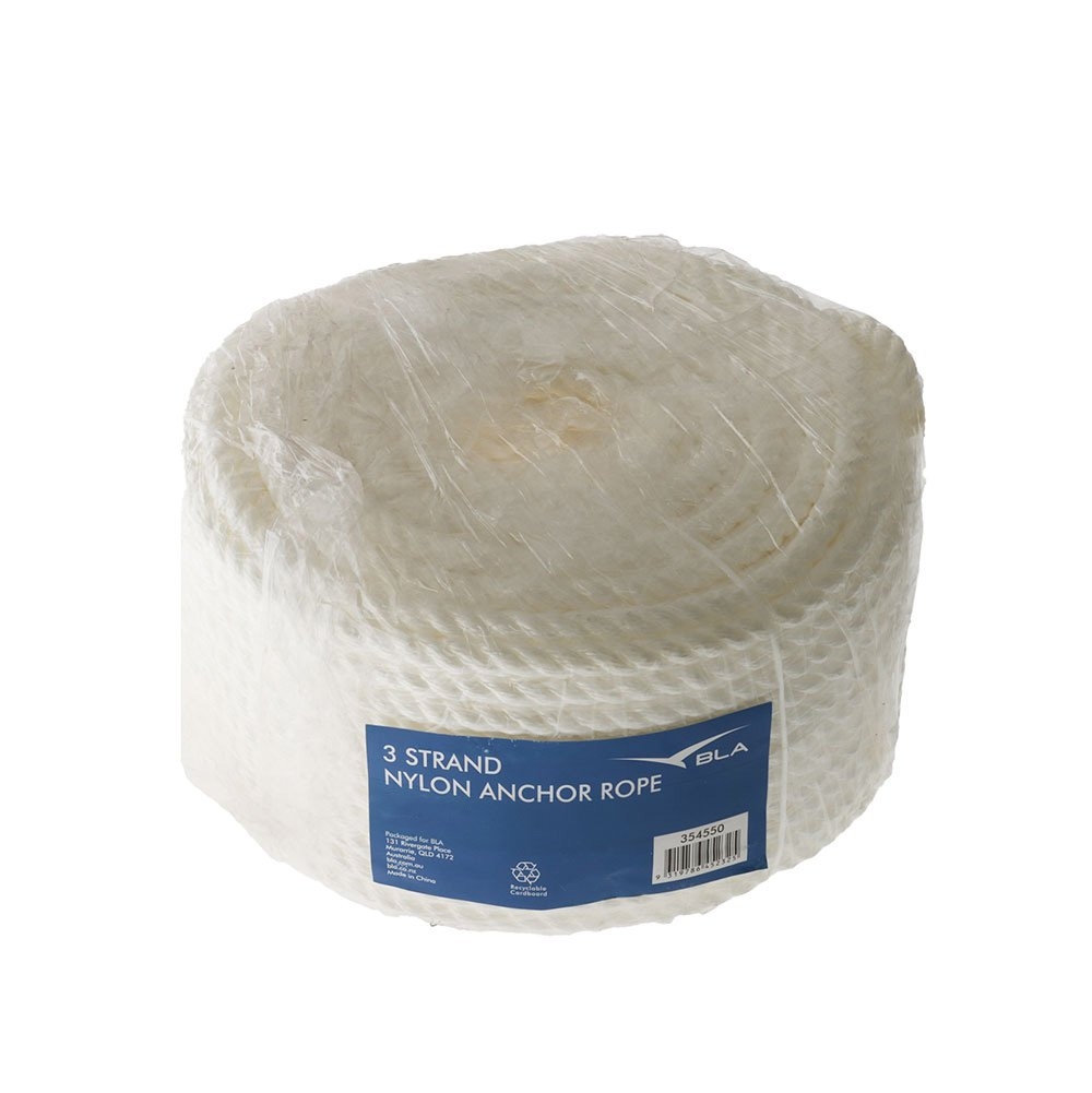 BLA Nylon 3 Strand Rope 10mm x 100m