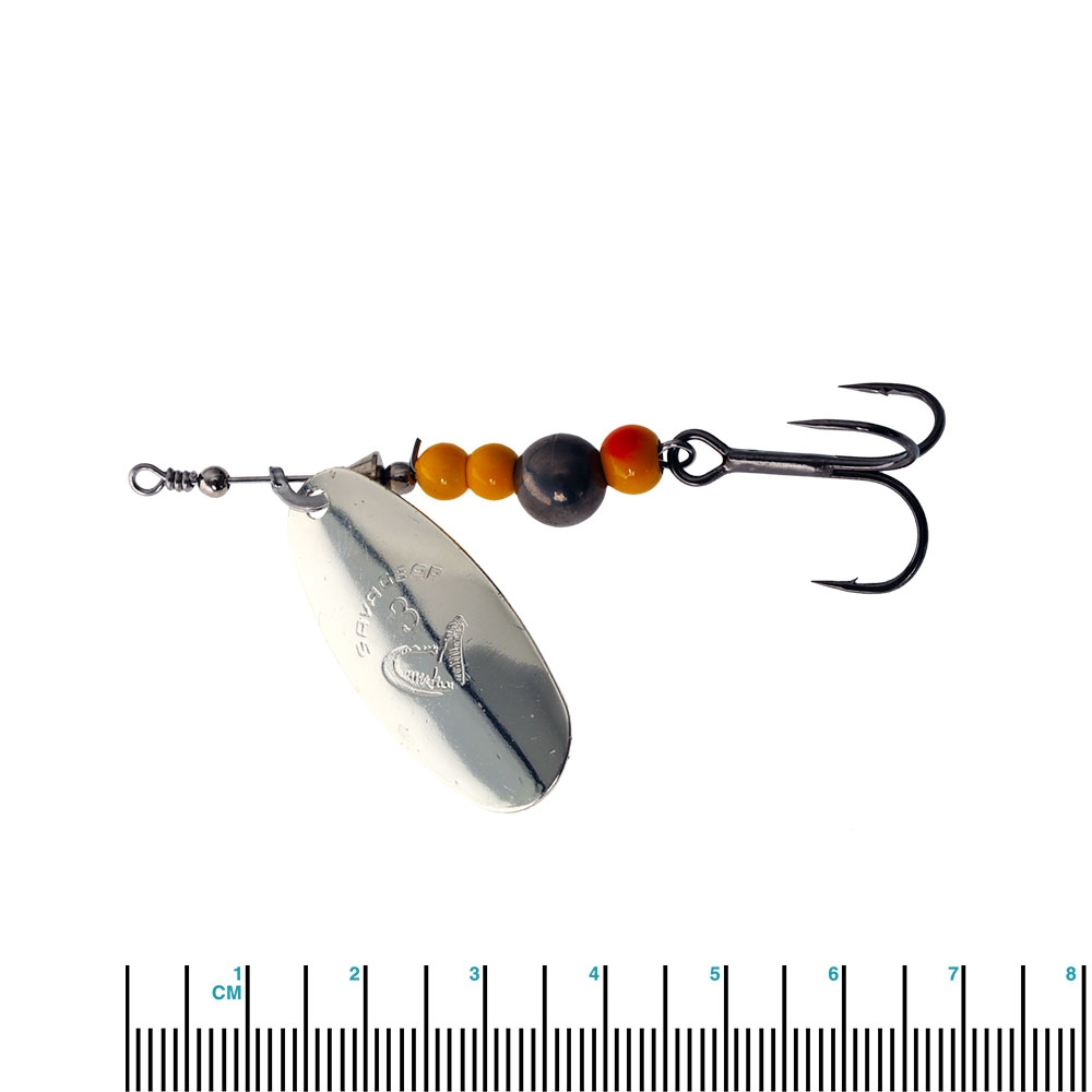 Savage Gear Caviar Spinner Lure No.3 9.5g Qty 1 Silver
