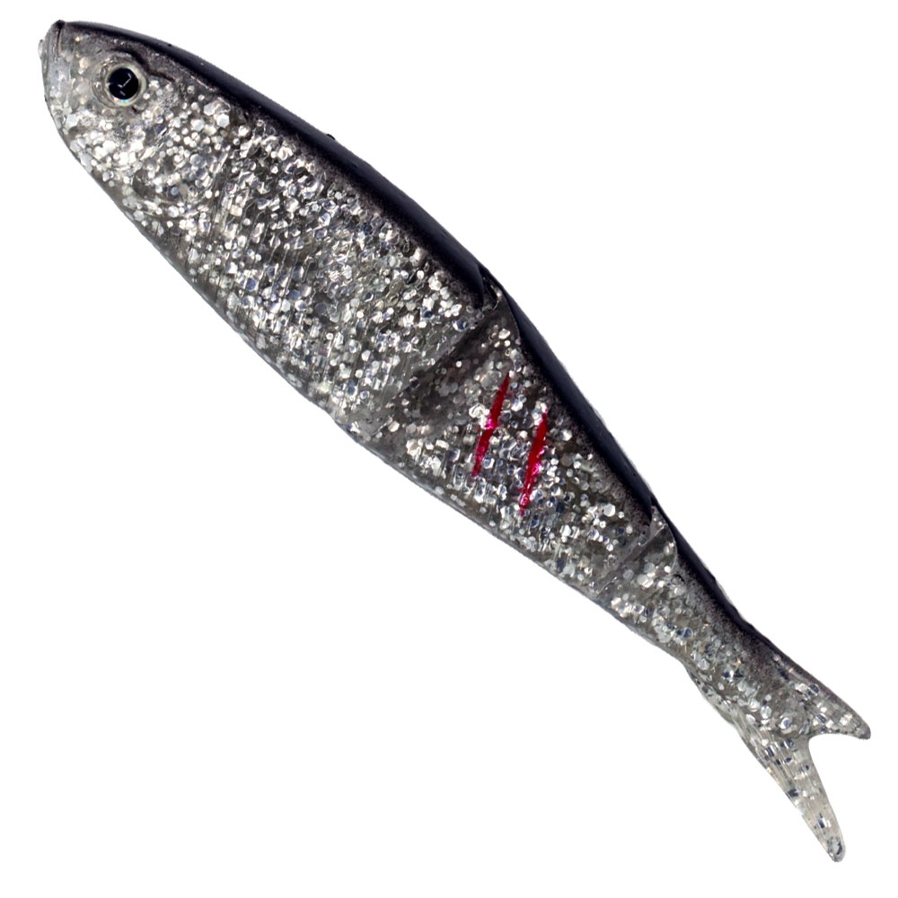 Savage Gear 4Play Swim and Jerk Swimming Soft Bait 8cm 4g Dirty Silver