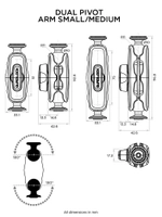 Quad Lock 360 Arm Dual Pivot Small Thumbnail Quad Lock 360 Arm Dual Pivot Small
