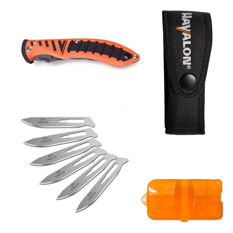 Havalon Piranta-Forge Knife 7cm Orange