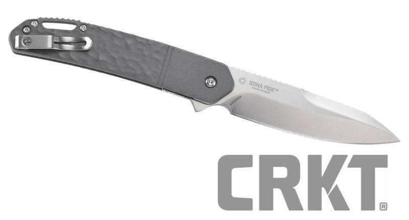 CRKT Bona Fide Silver Folding Knife 10cm