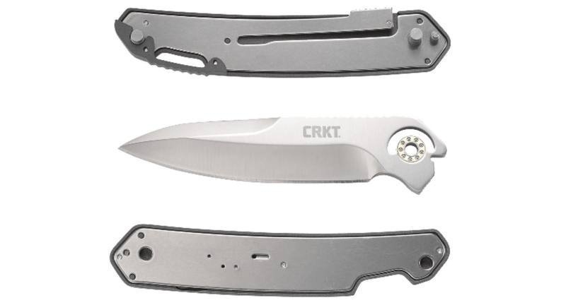 CRKT Bona Fide Silver Folding Knife 10cm