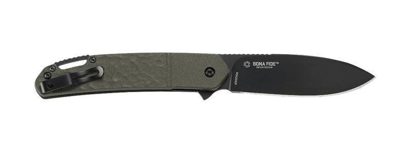 CRKT Bona Fide Folding Knife OD Green 3.52in