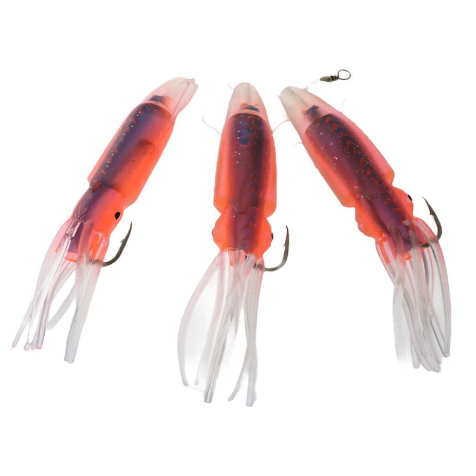Silstar Jig-em Squid Flasher Rig 13cm Qty 3 Blue/Orange