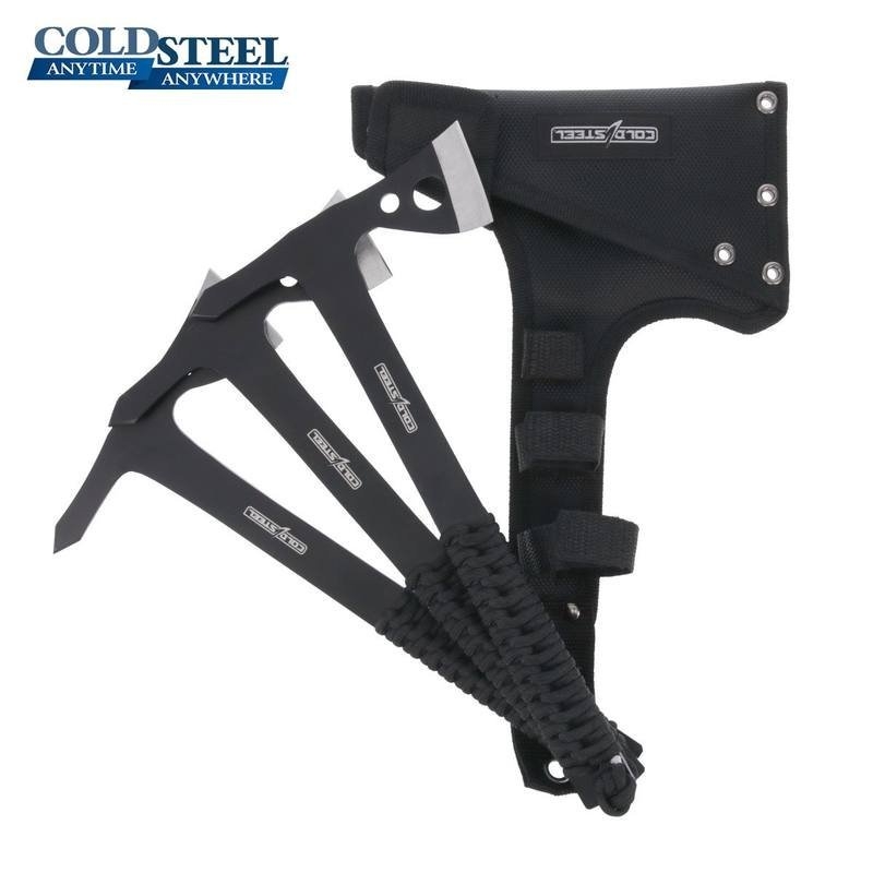 Cold Steel Throwing Axes with Sheath Black Qty 3