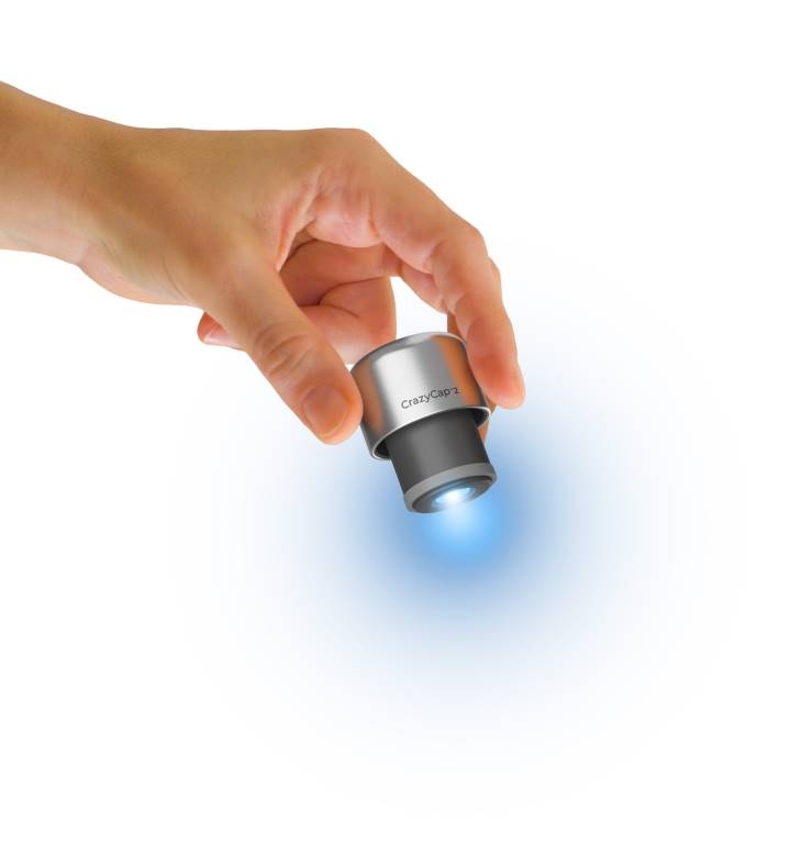 CrazyCap Self-Cleaning UV Purifier Insulated Water Bottle 500ml Marble