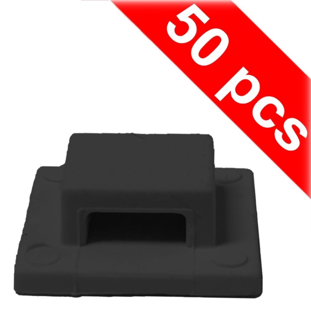 Weld Mount Wire Tie Mount #3 Black Qty 50