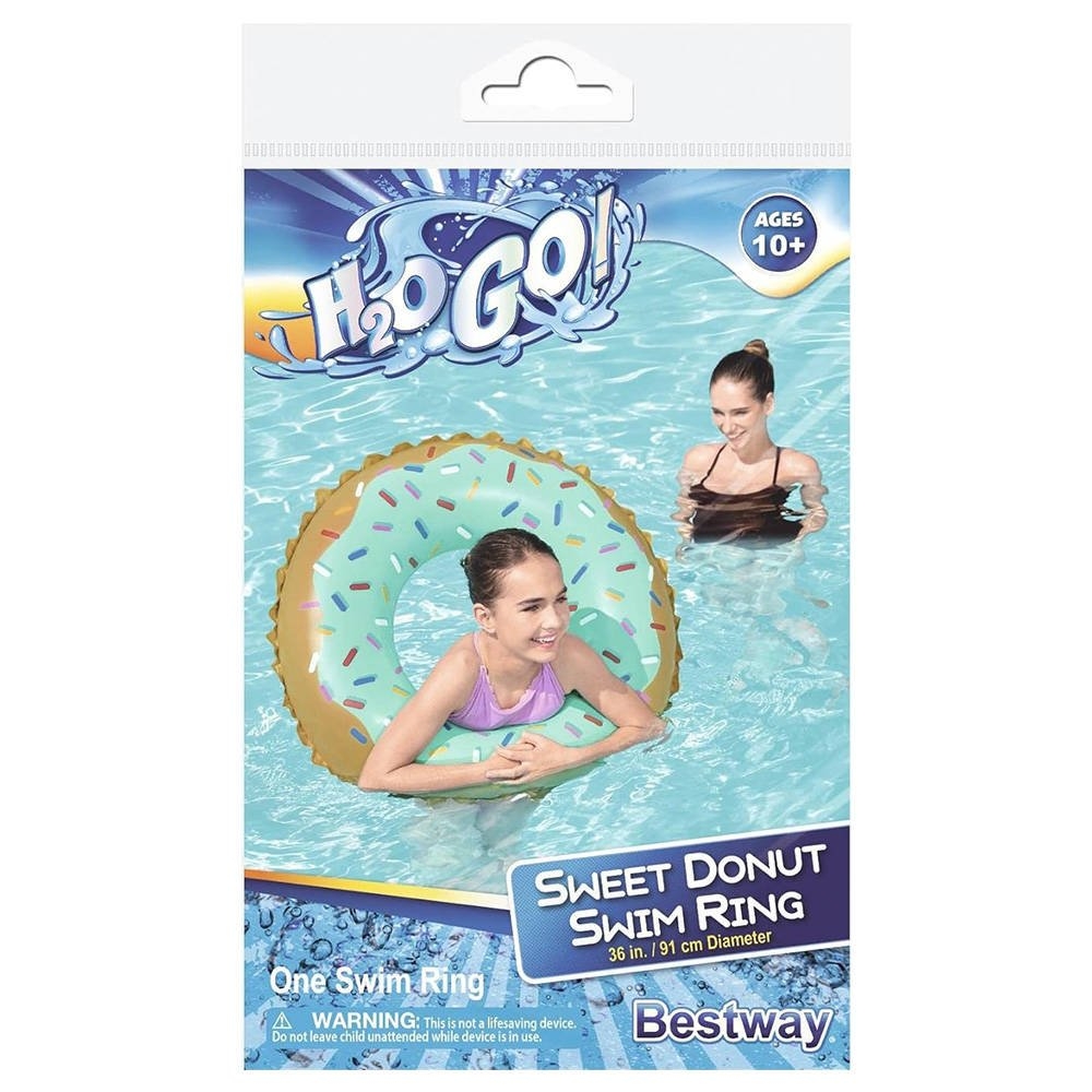 H2OGO! Sweet Donut Inflatable Swim Ring 91cm