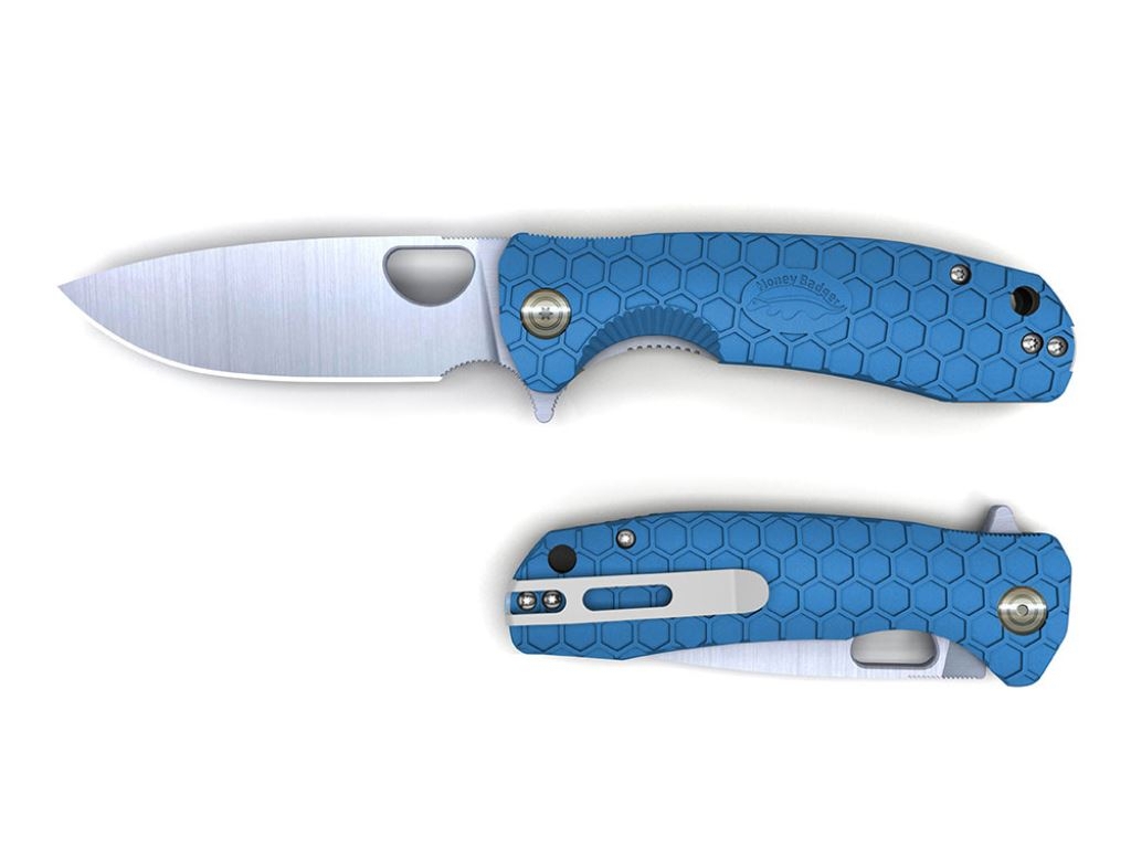 Honey Badger Drop Point Flipper Pocket Knife Small 7cm