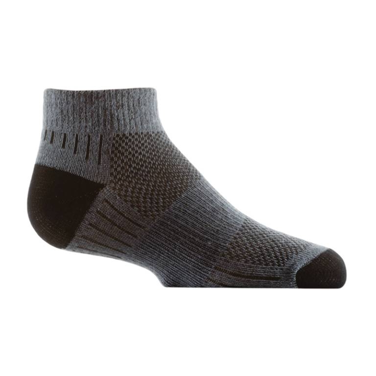 Wrightsock Kids Coolmesh II Lo Qtr Socks Grey S