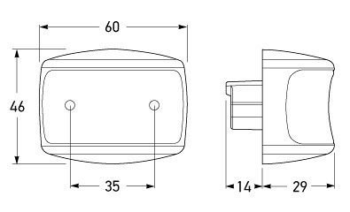 Hella Marine DuraLED Heavy Duty Side Marker Lamp with DT Connector