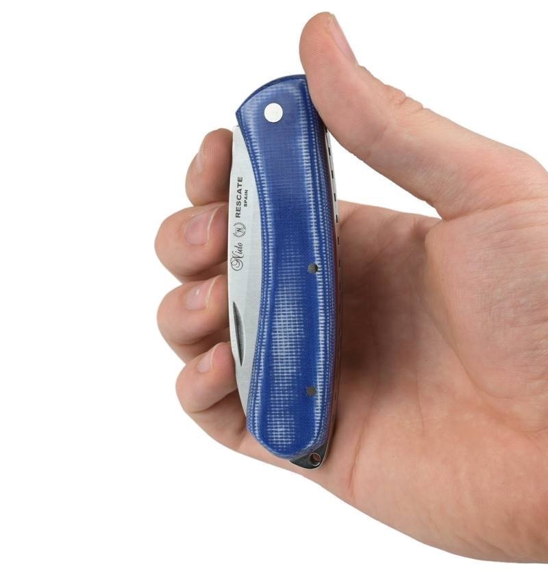Miguel Nieto Rescate Rescue Knife Mikarta Double Blade 79mm