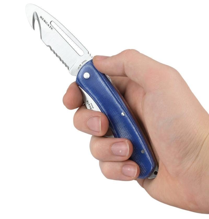 Miguel Nieto Rescate Rescue Knife Mikarta Double Blade 79mm