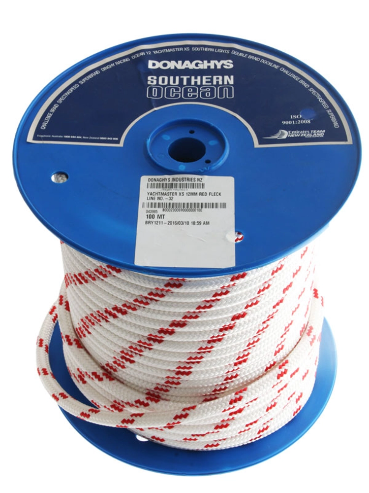 Donaghys Yachmaster XS Rope 12mm Red Fleck 1m Donaghys Yachmaster XS Rope 12mm Red Fleck 1m