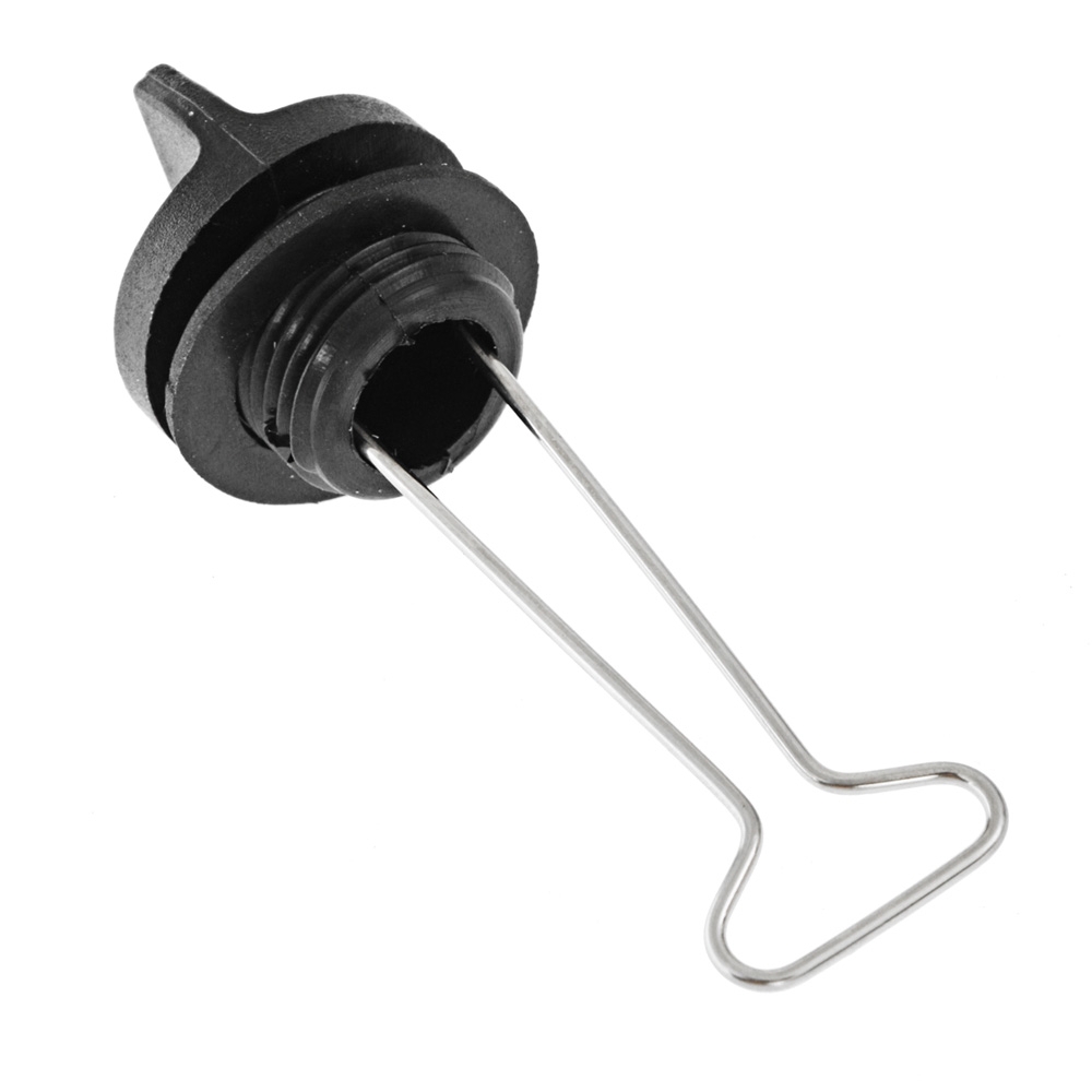 Tenob Fine Thread Drain Bung Centre Plug Only Black 19mm