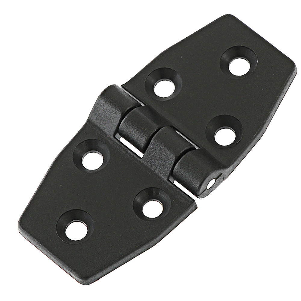 Black Nylon Hinge 77 x 35mm Qty 2 Black Nylon Hinge 77 x 35mm Qty 2