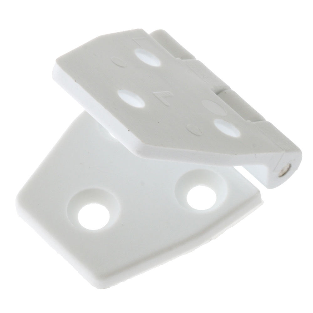 White Nylon Hinge 76 x 35mm Qty 2