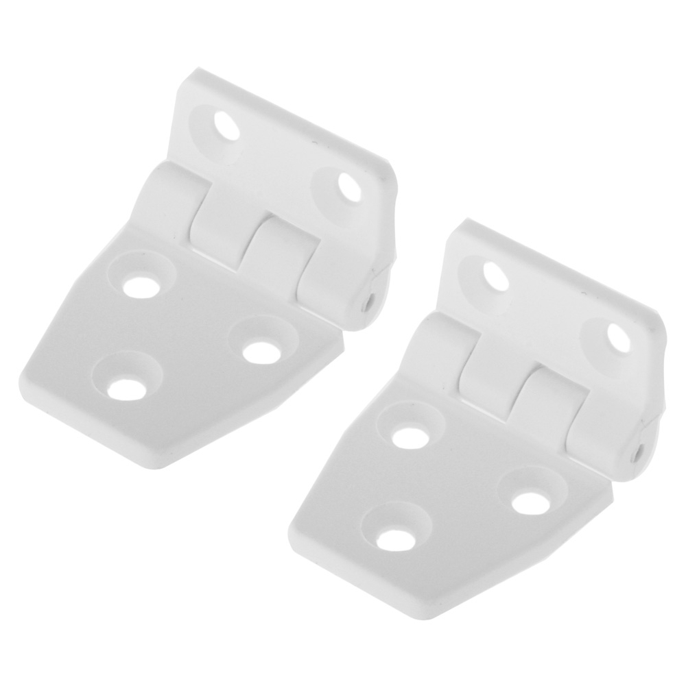 White Nylon Hinge 57 x 35mm Qty 2