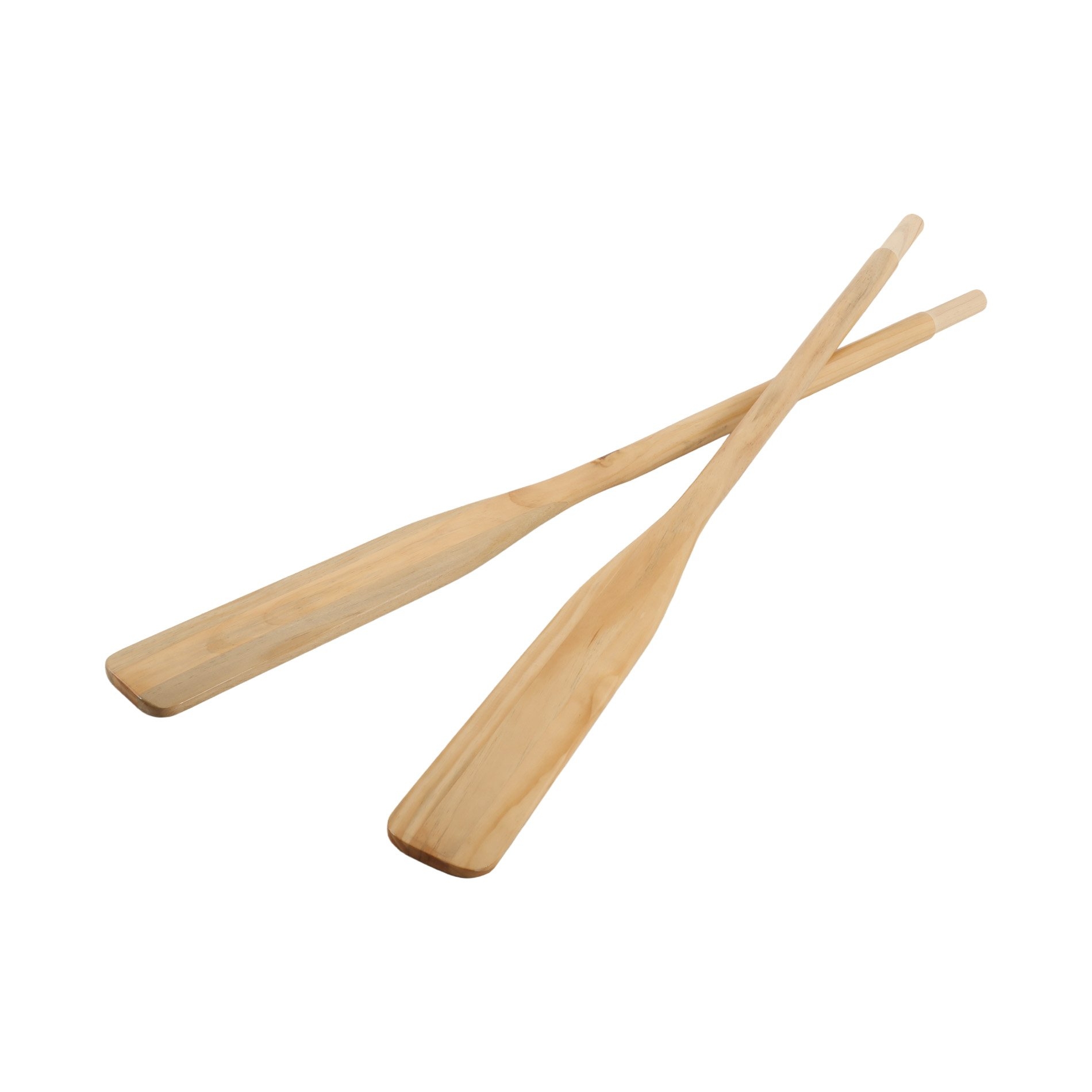 NZ Pine Varnished Wooden Oars Pair