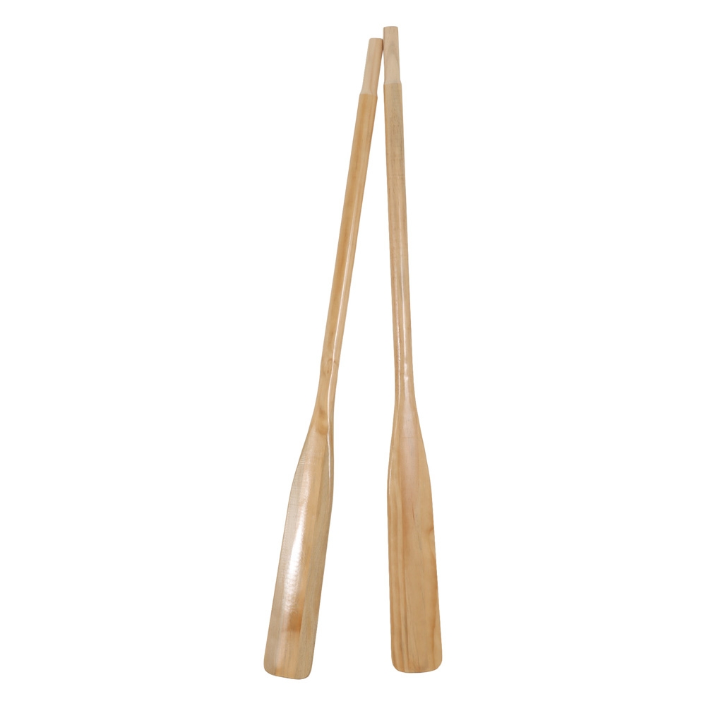 NZ Pine Varnished Wooden Oars Pair 1.5m