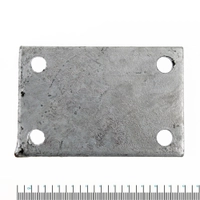 Galvanised Clamp Plate 120 x 80mm Thumbnail Galvanised Clamp Plate 120 x 80mm