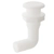 Thru Hull Skin Fitting with 90 Degree Elbow White 1in