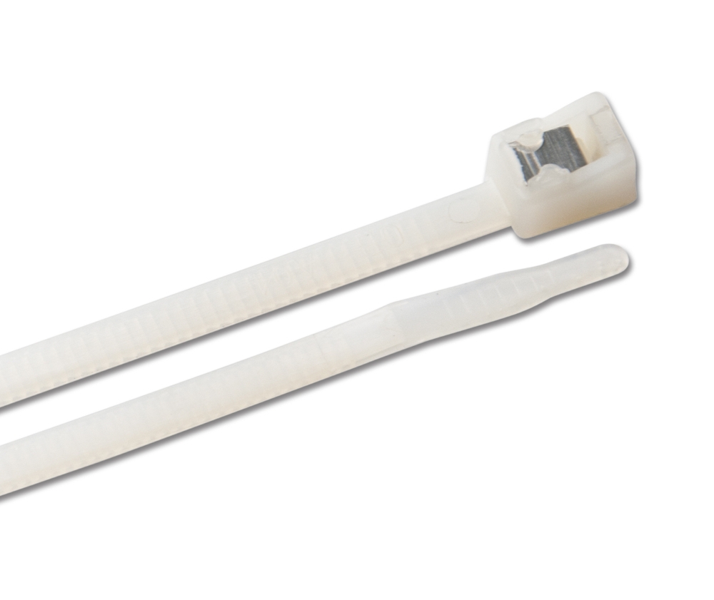 Ancor Cable Tie Self-Cutting 8in Natural Qty 500