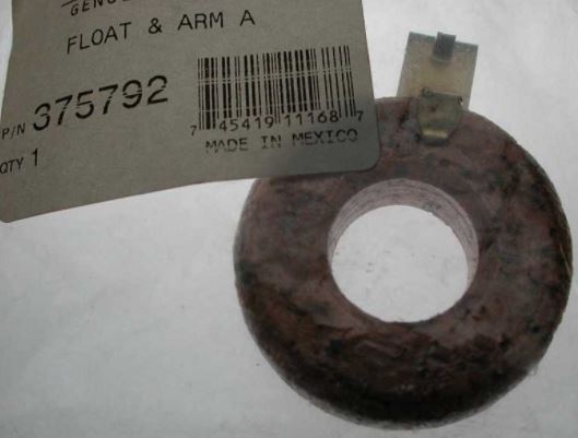 BRP Johnson Evinrude Carburetor Float and Arm Assembly