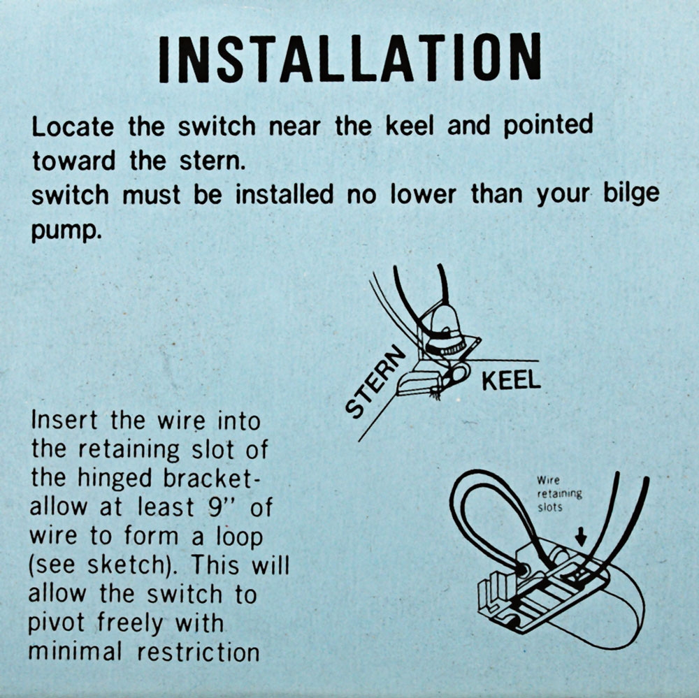Seaworld Ball Type Bilge Pump Float Switch