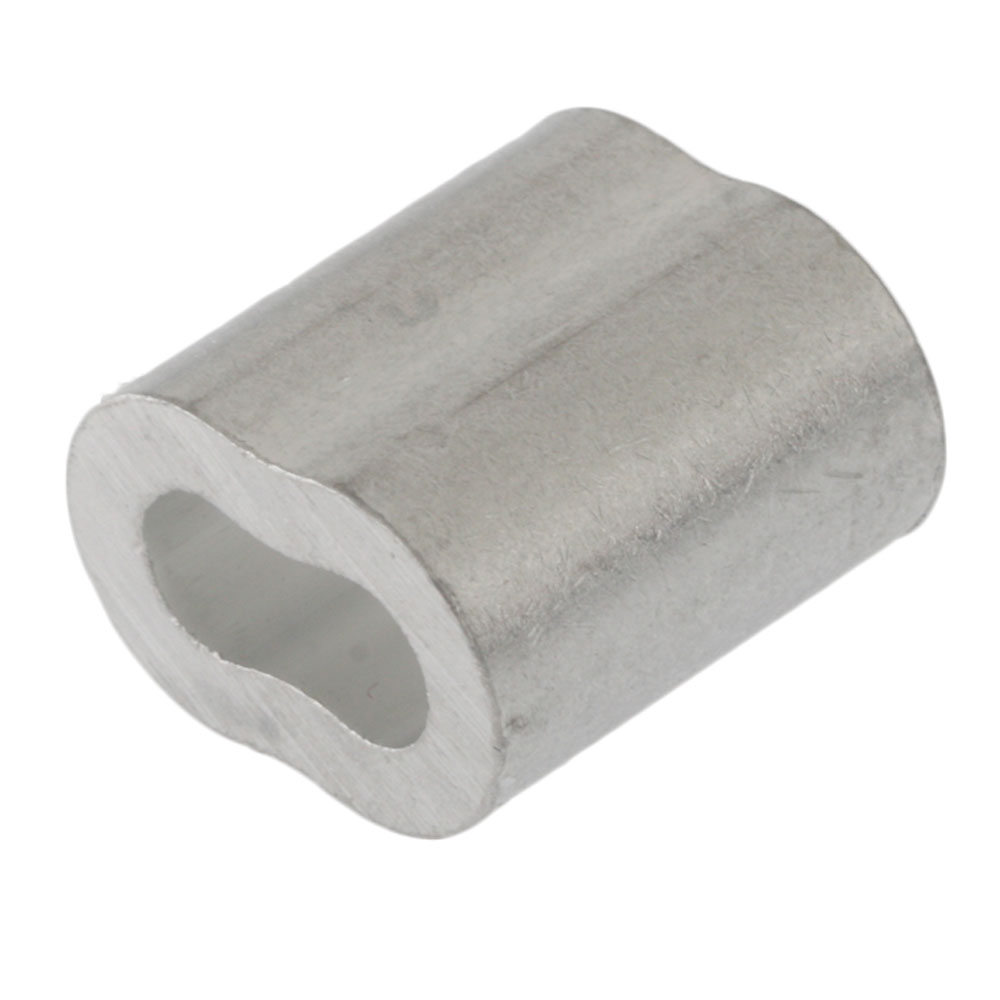 Aluminium Double Barrel Crimping Sleeve 4mm