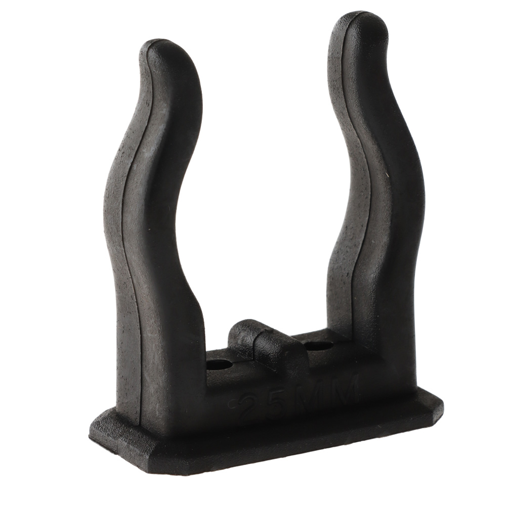 Nylon Pole / Tube Clip Black - Holds 25-29mm Tube