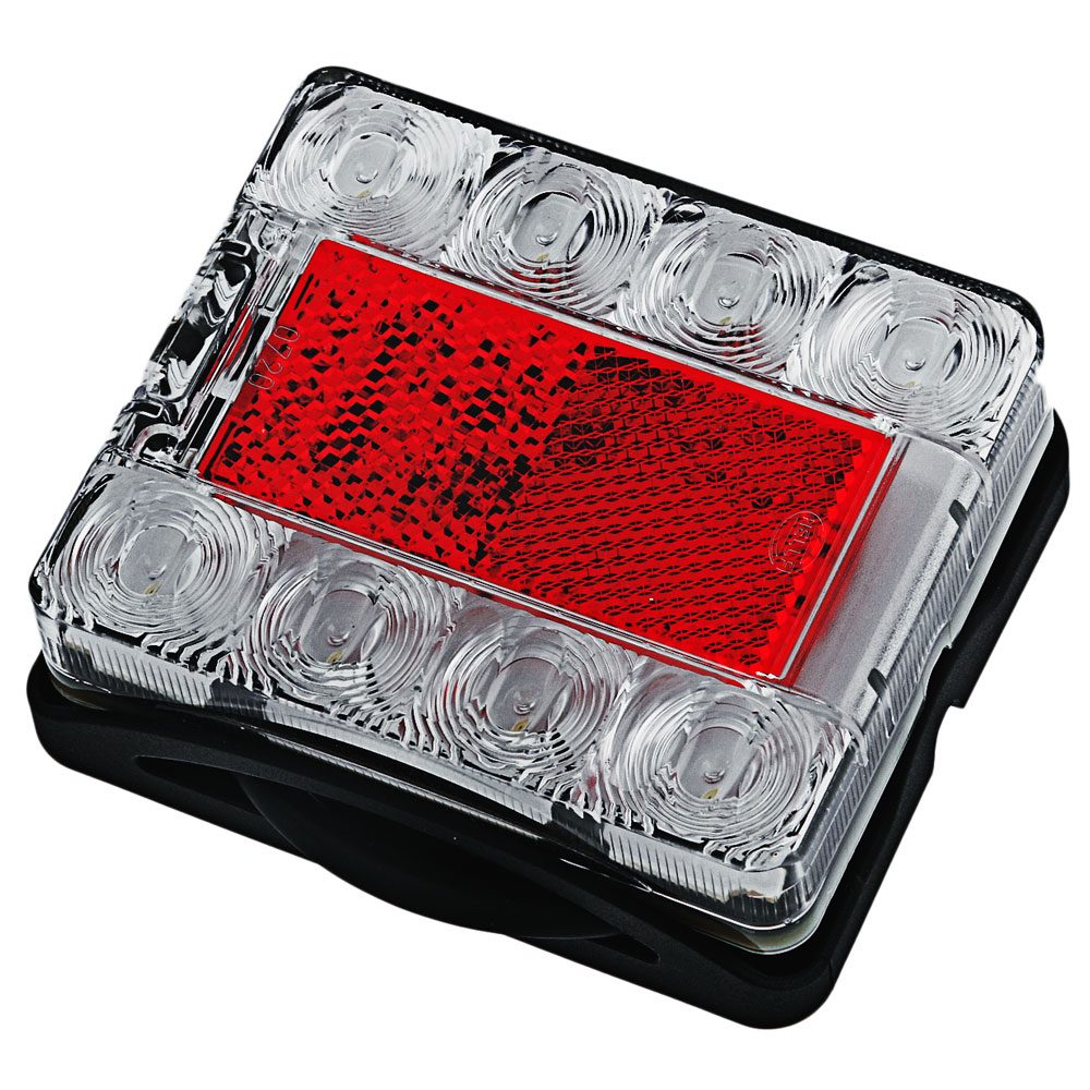 Hella Marine Square Compact LED Submersible Trailer Light 12/24V Rear Position/Stop/Indicator