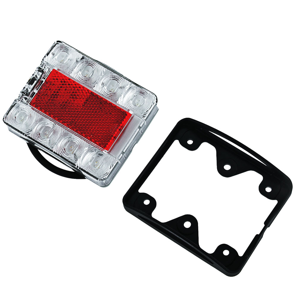 Hella Marine Square Compact LED Submersible Trailer Light 12/24V Rear Position/Stop/Indicator