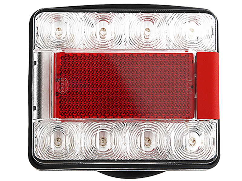 Hella Marine Square Compact LED Submersible Trailer Light 12/24V Rear Position/Stop/Indicator/Number Plate