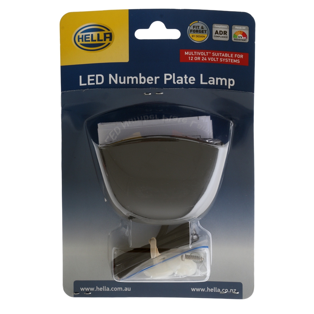 Hella Marine Trailer LED Number Plate Light White 10-33V DC