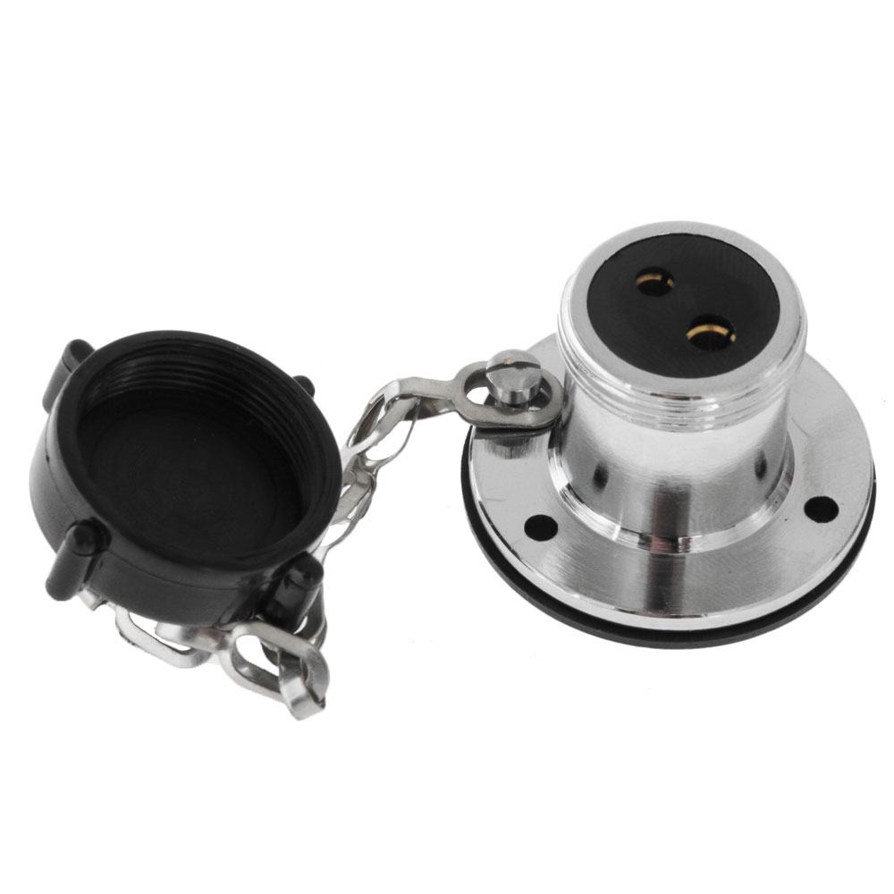 Hella Marine Water Resistant Chrome Brass Socket 2 Pin
