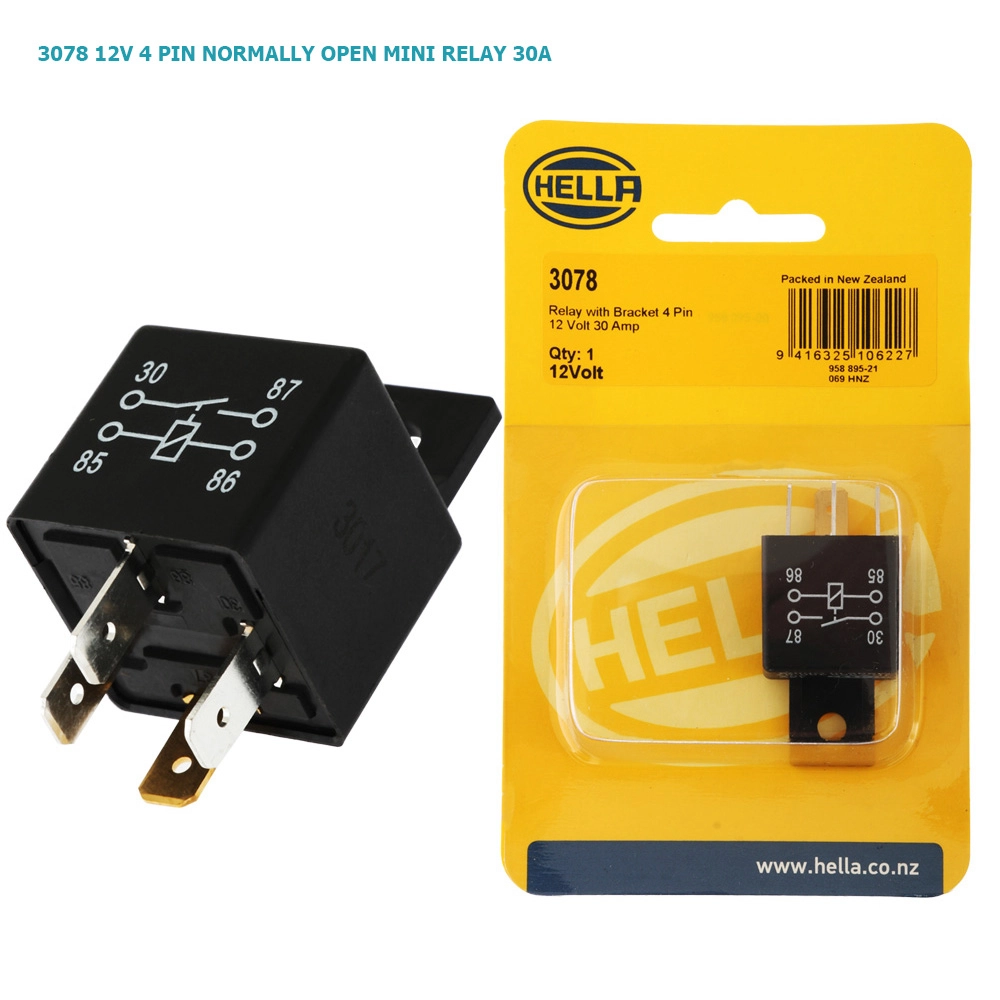 Hella Marine 4 Pin Diode Protected Mini Relay - Normally Open Hella Marine 4 Pin Diode Protected Mini Relay - Normally Open