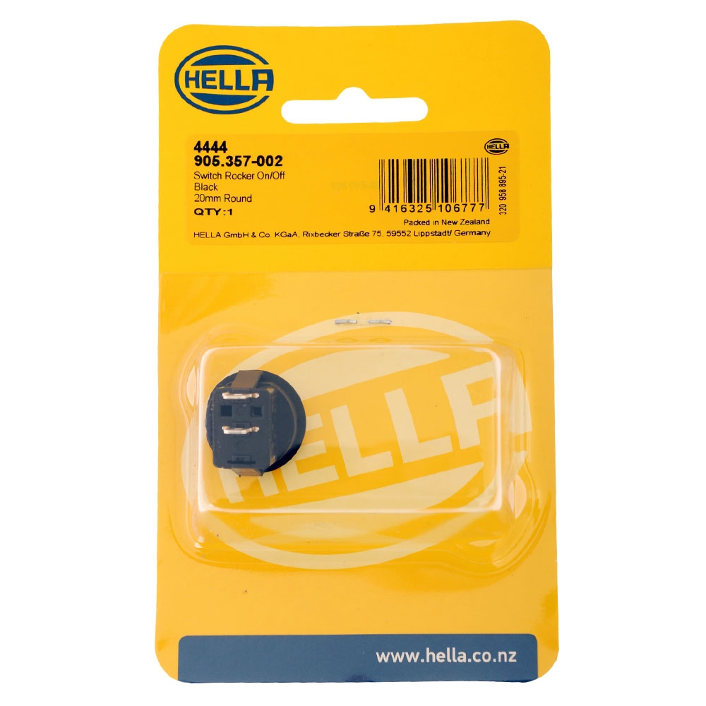 Hella Marine Black Rocker Switch Off-On