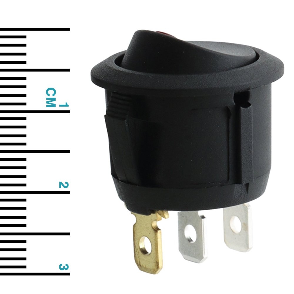 Hella Marine Red Rocker Switch Off-On with Red LED Indicator 12V