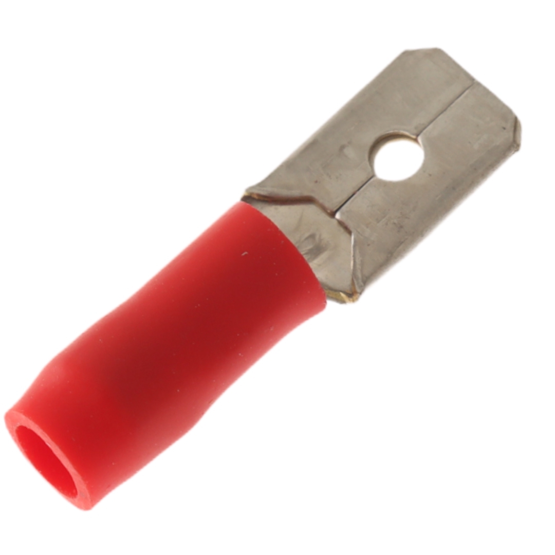 Hella Marine Male Blade Crimp Terminals 6.3mm - Red Qty 12