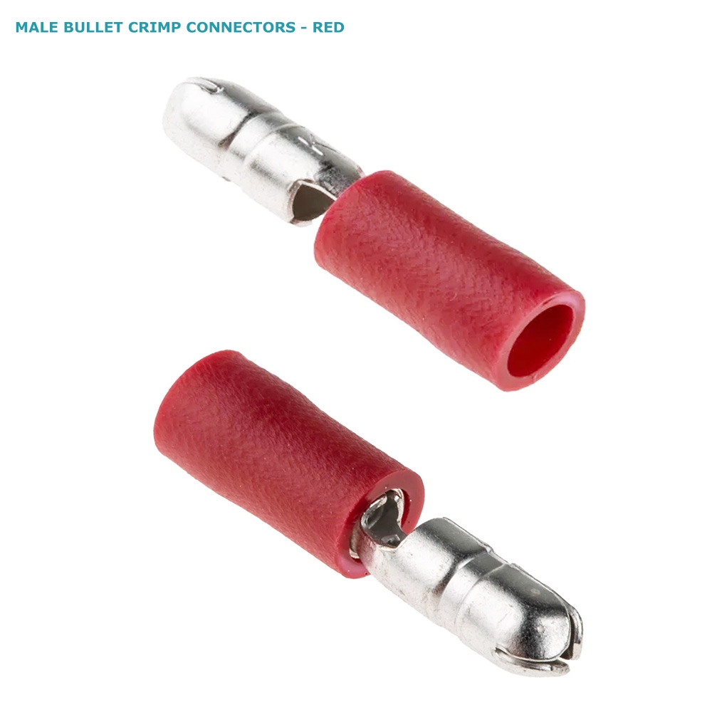 Hella Marine Bullet Crimp Connectors - Red