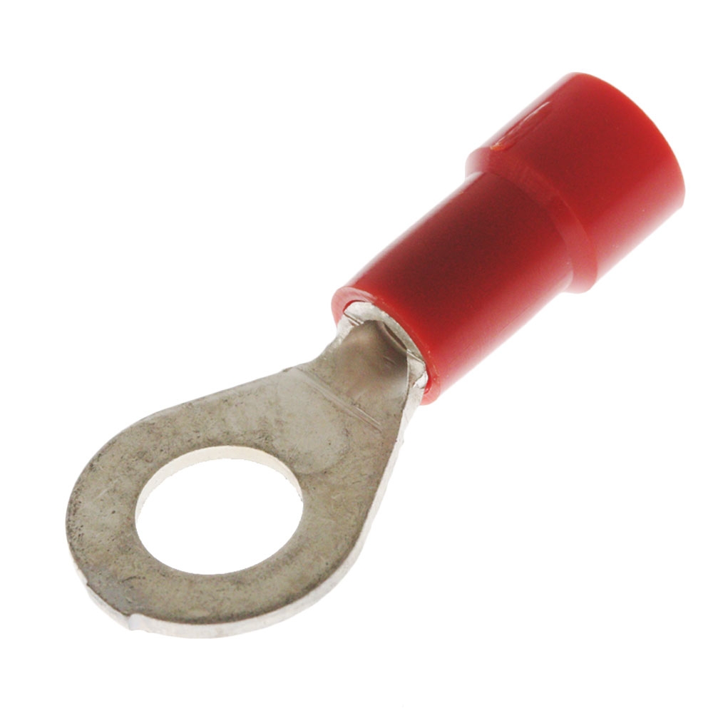Hella Marine Eye Crimp Terminal - Red 5mm Qty 25