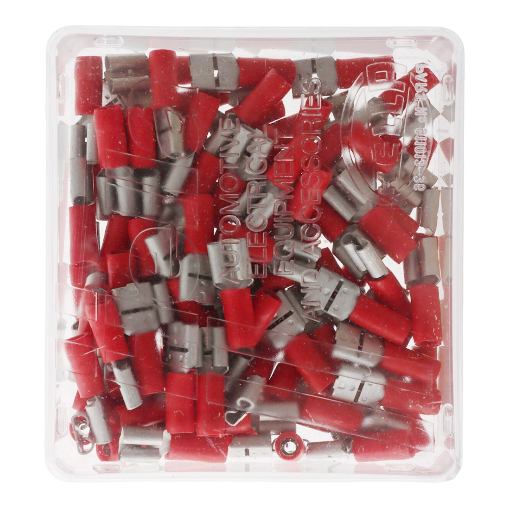 Hella Marine Push-on Female Terminal 6.3mm Red Qty 100 Hella Marine Push-on Female Terminal 6.3mm Red Qty 100